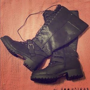 Black Lace Up Torrid Boots